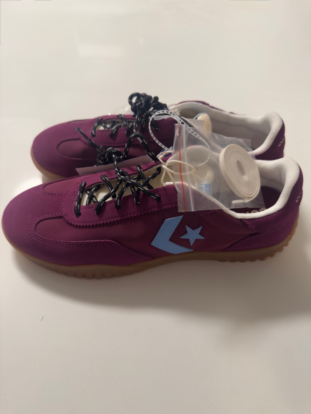 Converse Run Star Trainer Suede Frozen Acai Low Top Sneakers Men’s 10 NWT